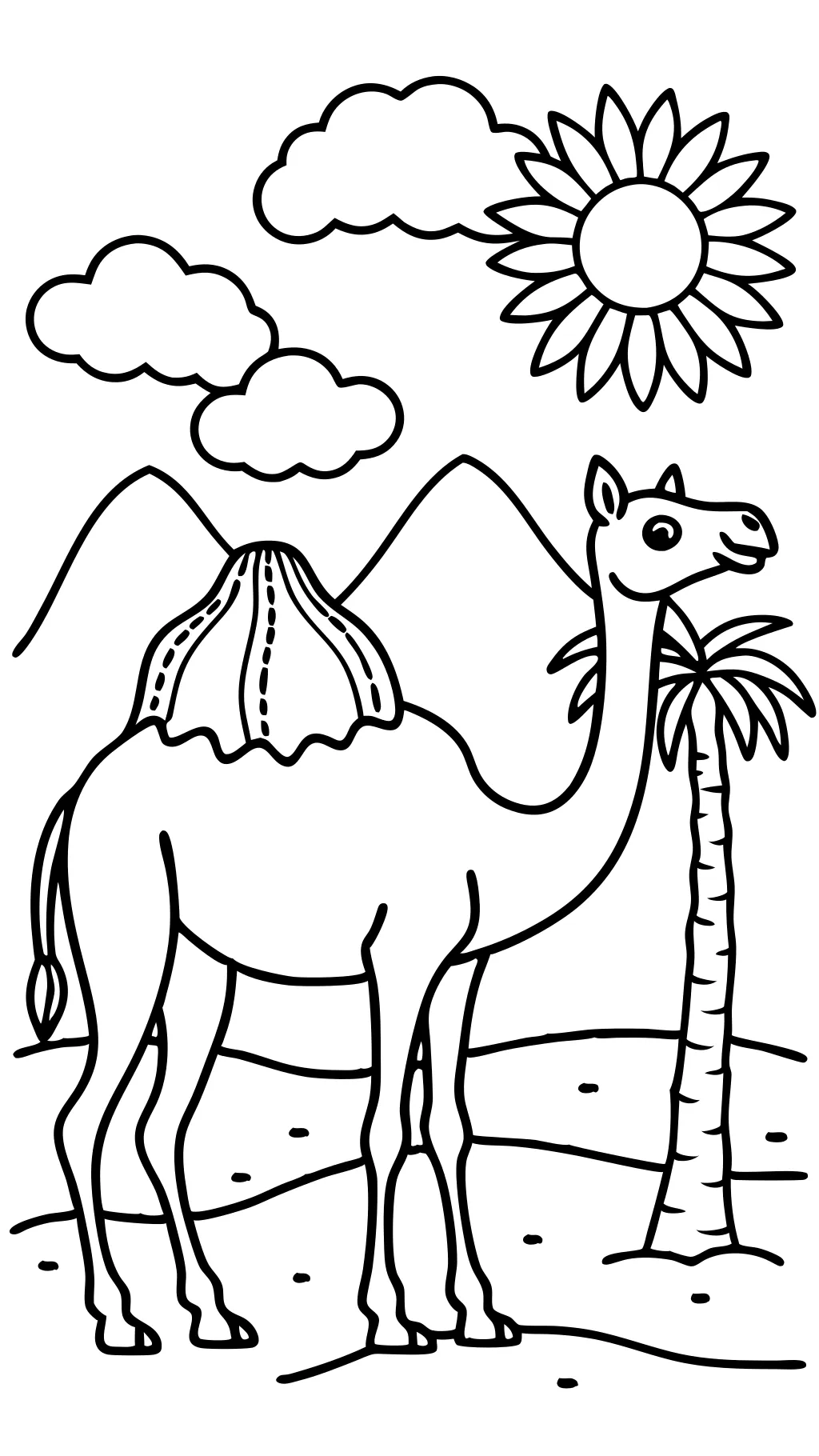 camel coloring page